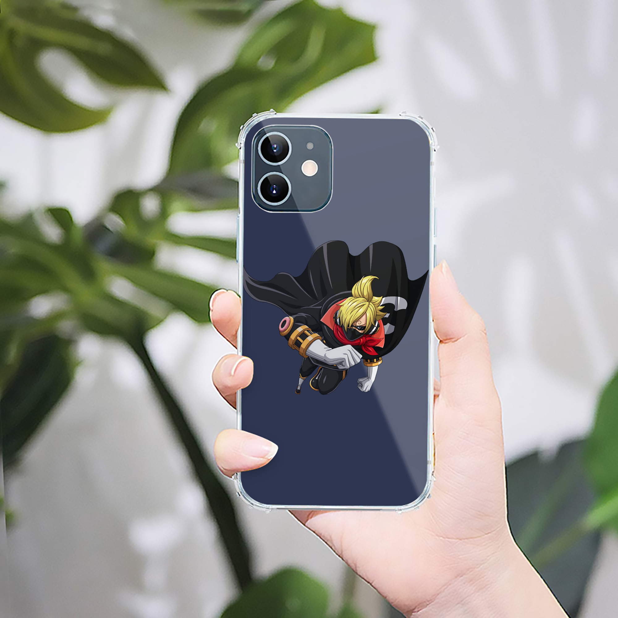 （画像用） ワンピース サンジ ONE PIECE Sanji 【iPhone 12シリーズ対応】透明スマホケース（クリアソフトケース）